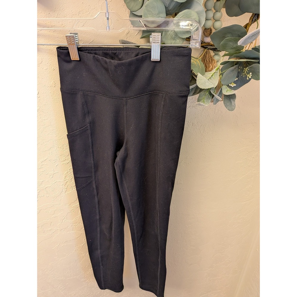 Abercrombie Kids Black Athletic Leggings with Pockets Size XXS